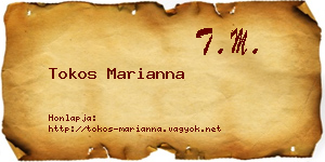 Tokos Marianna névjegykártya