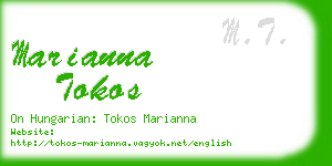 marianna tokos business card